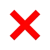 ❌