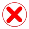 ❌