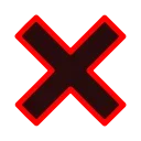 ❌