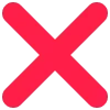 ❌