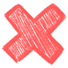 ❌