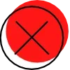 ❌