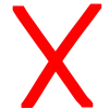 ❌