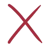 ❌
