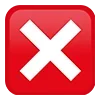 ❌