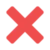 ❌