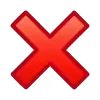 ❌