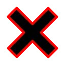 ❌