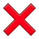 ❌