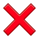 ❌