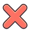 ❌