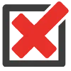 ❌