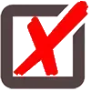 ❌