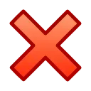 ❌