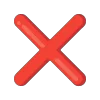 ❌