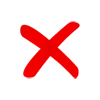 ❌