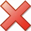 ❌