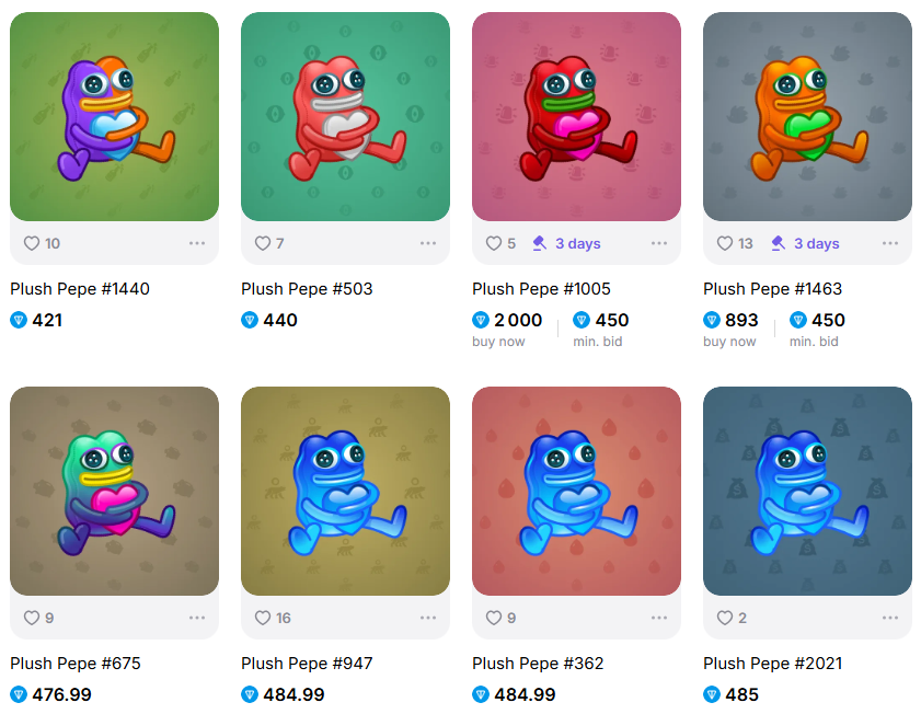 What are TON NFTs_Plush Pepe NFT Gifts