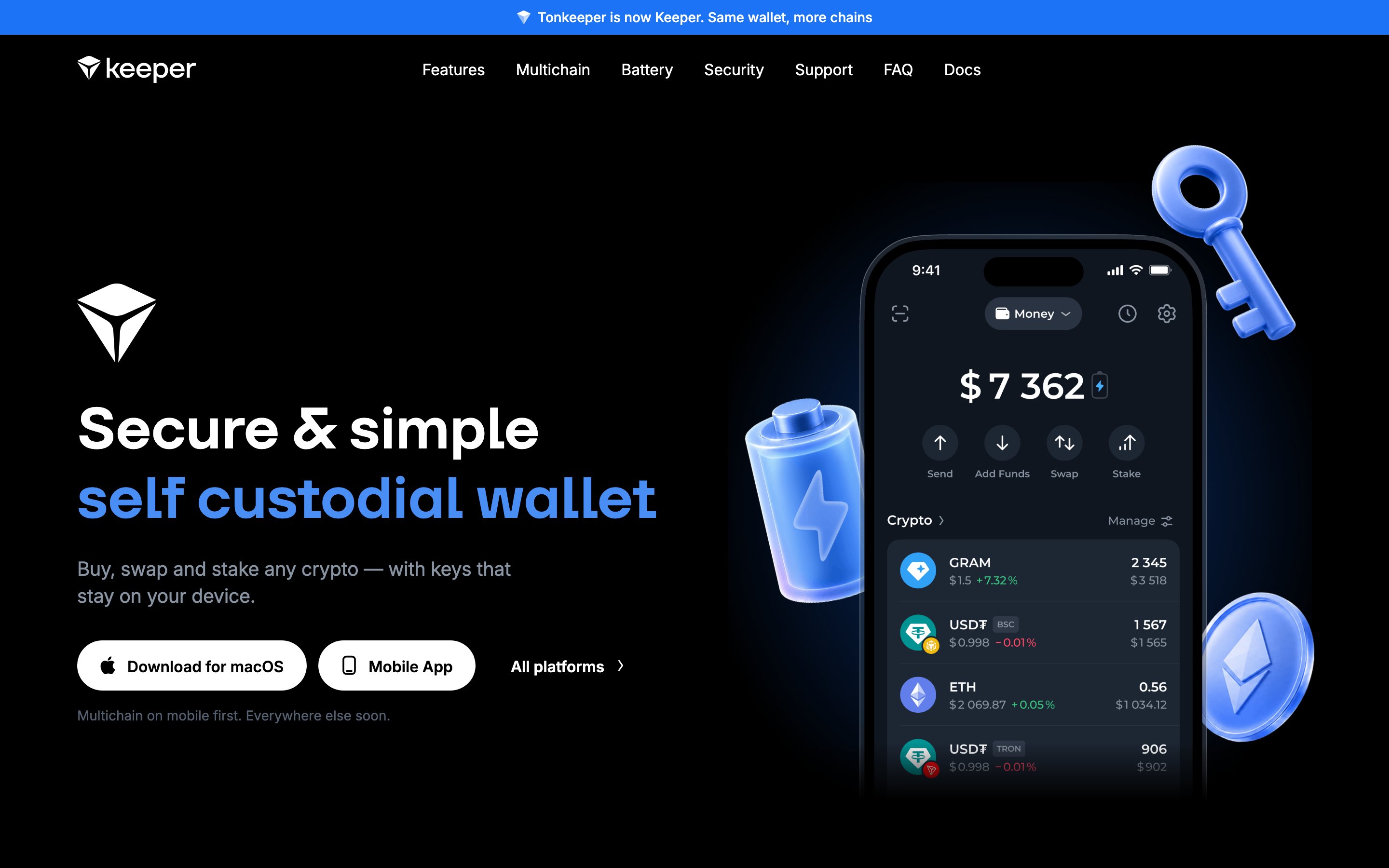 keeperwallet.com — Tonkeeper is now Keeper