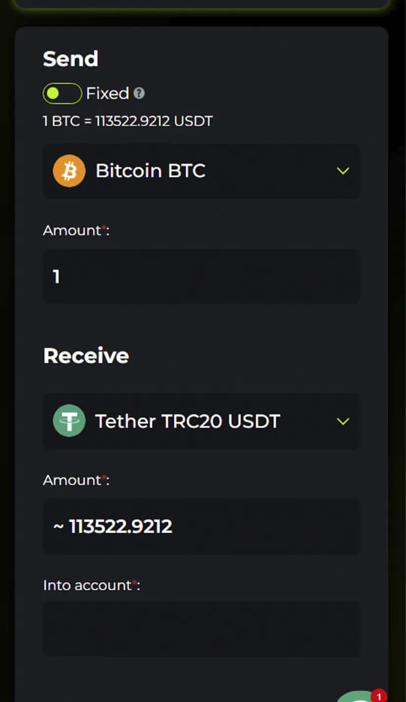 AlwaysMoney Exchange — screenshot 2