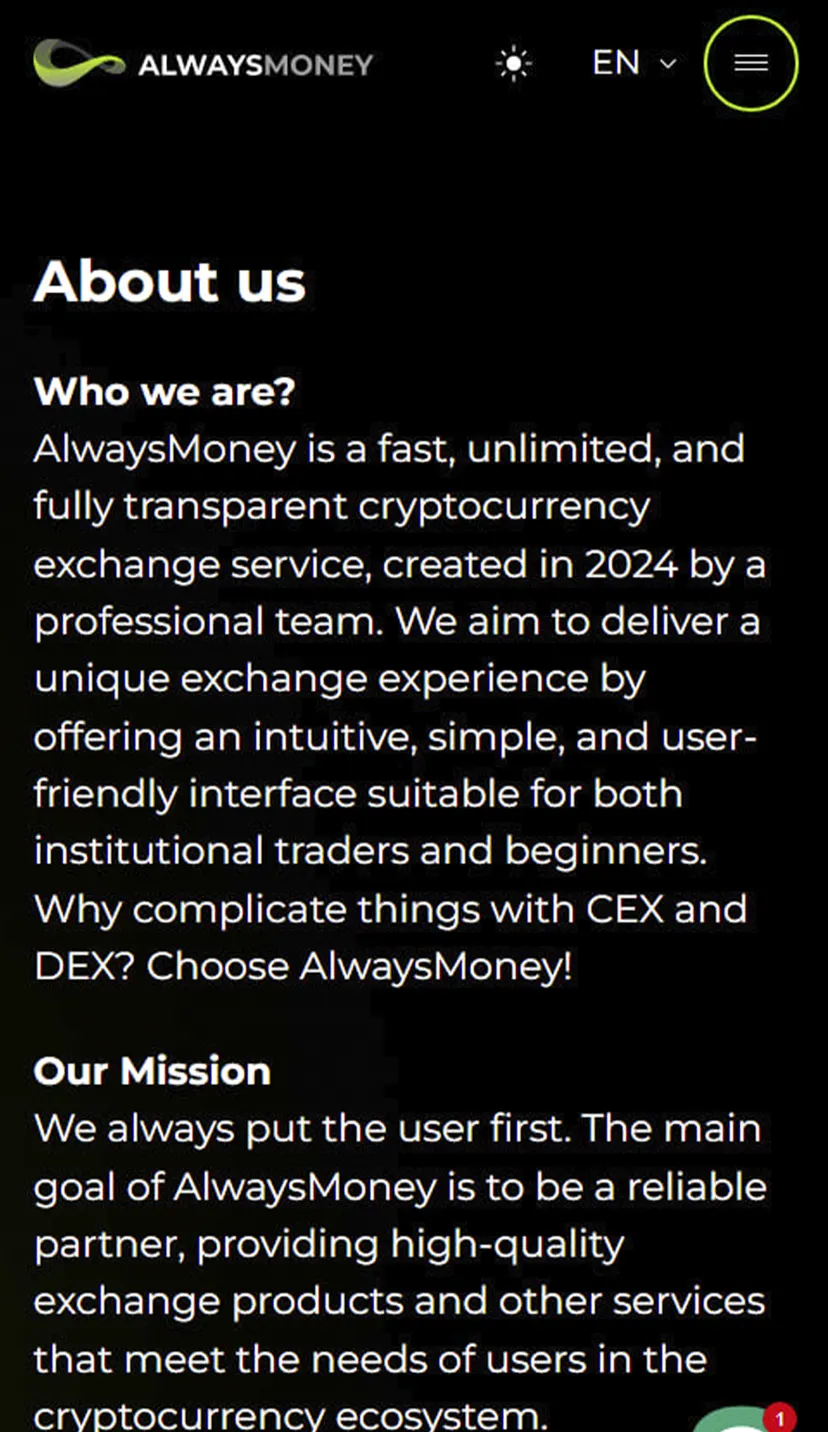 AlwaysMoney Exchange — screenshot 3