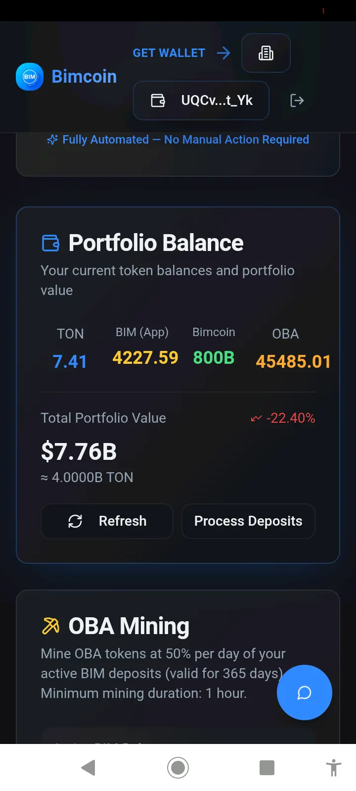 Bimcoin - TON DeFi Protocol. — screenshot 3