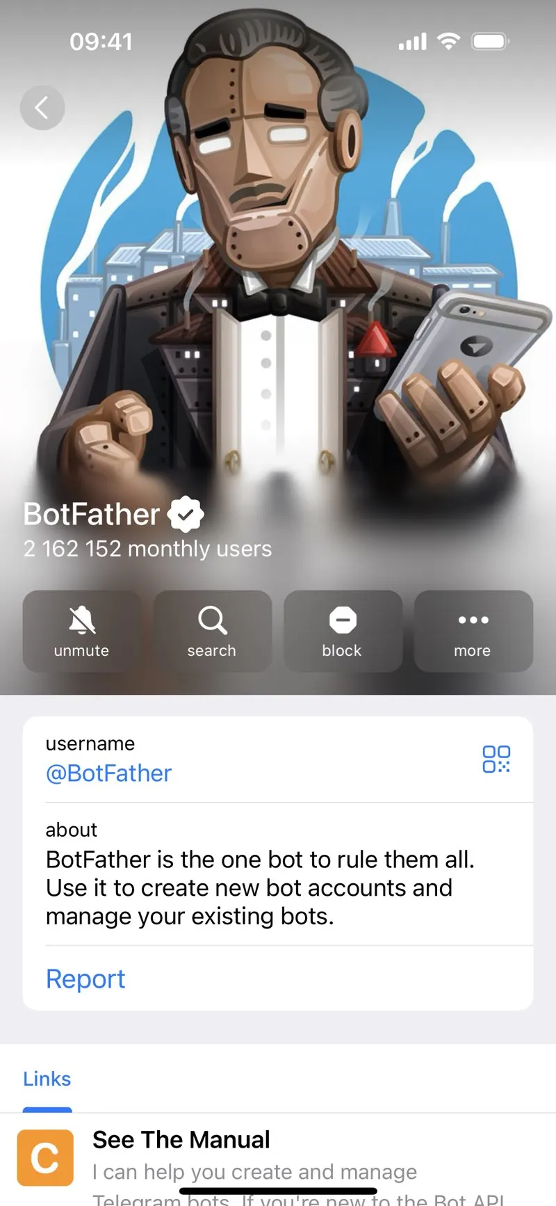 BotFather — screenshot 2
