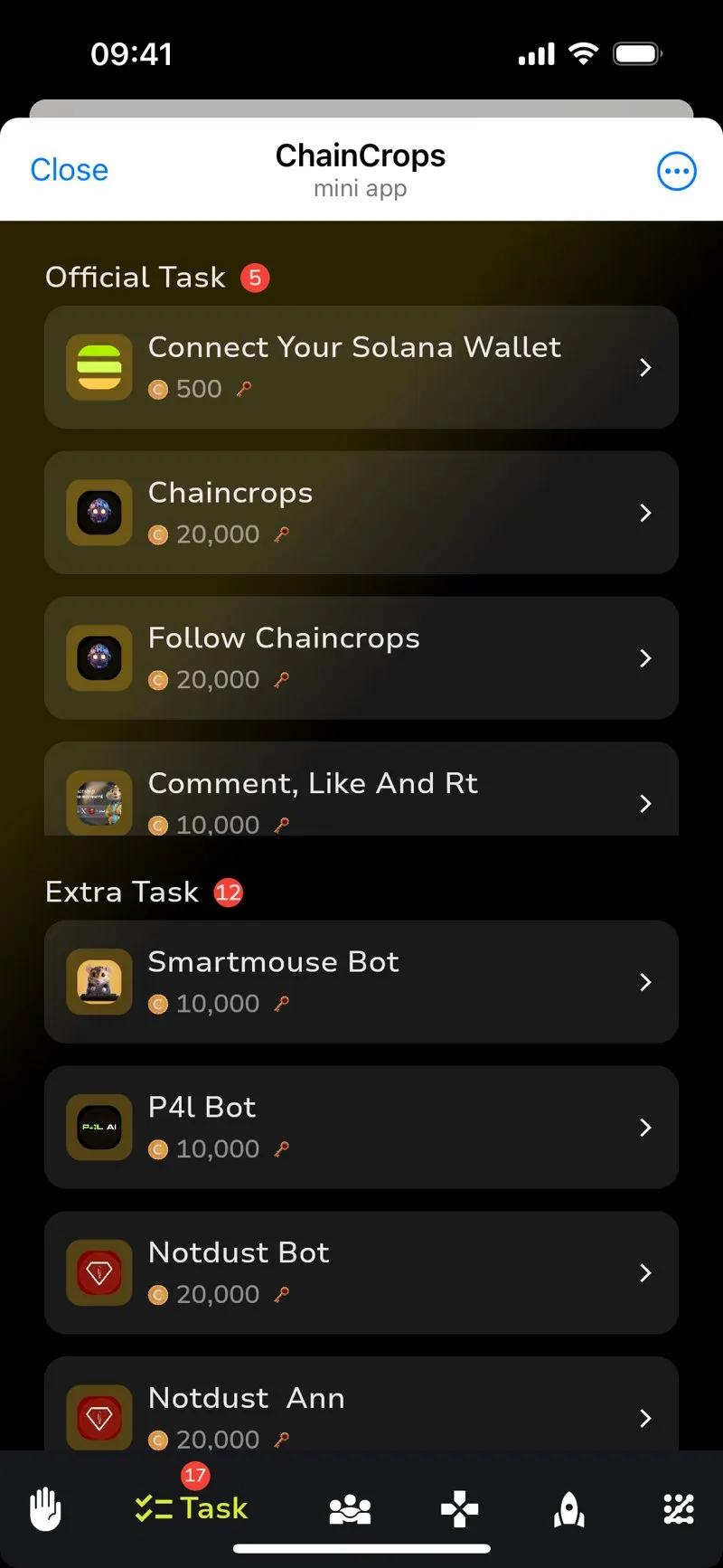 ChainCrops — screenshot 2