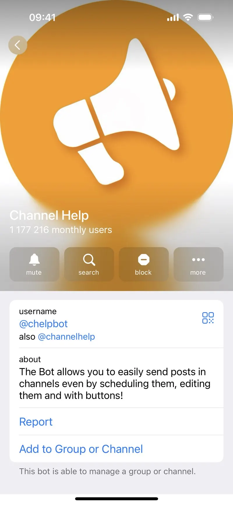 Channel Help — screenshot 2