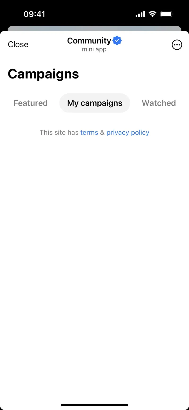 Community — screenshot 2