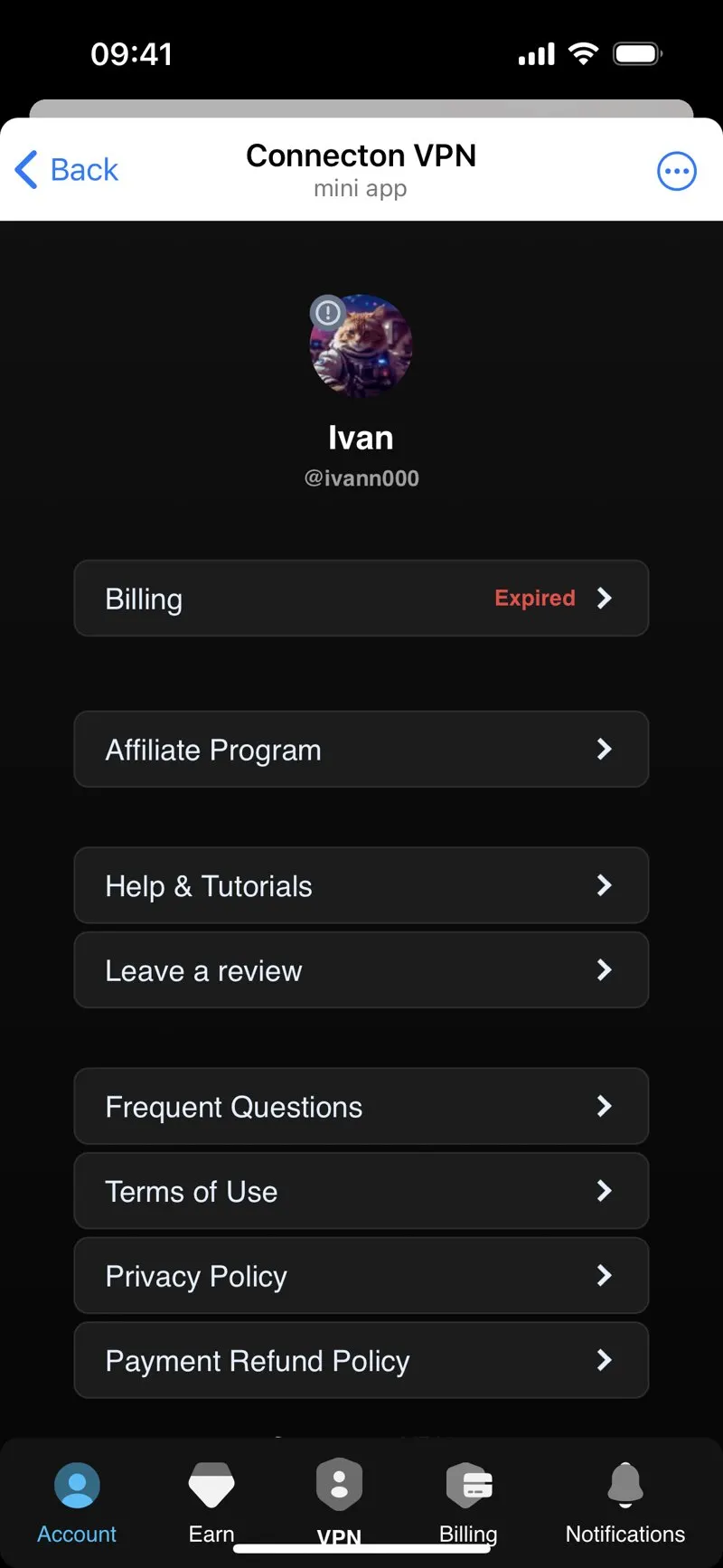 Connecton VPN — screenshot 2