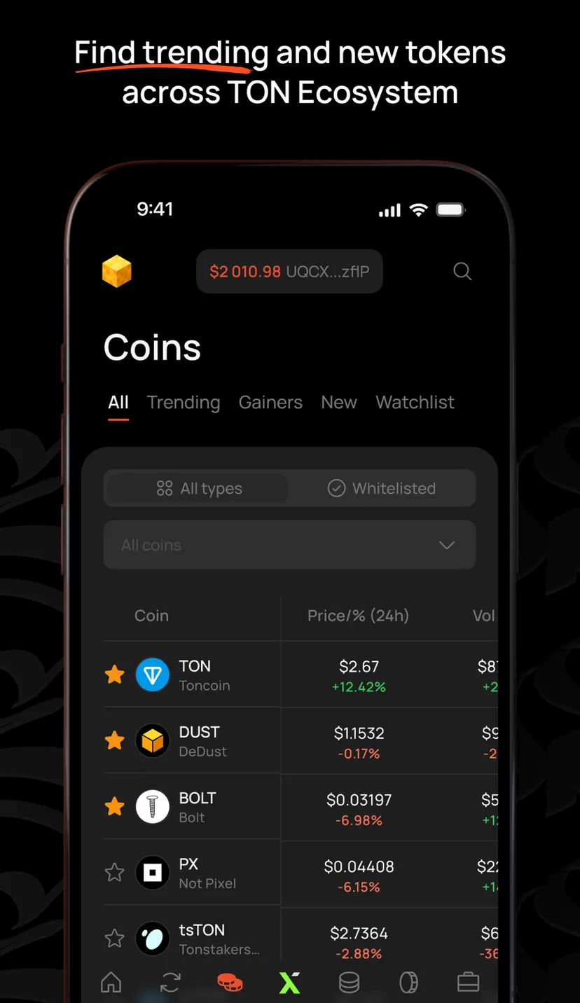 DeDust.io — screenshot 2