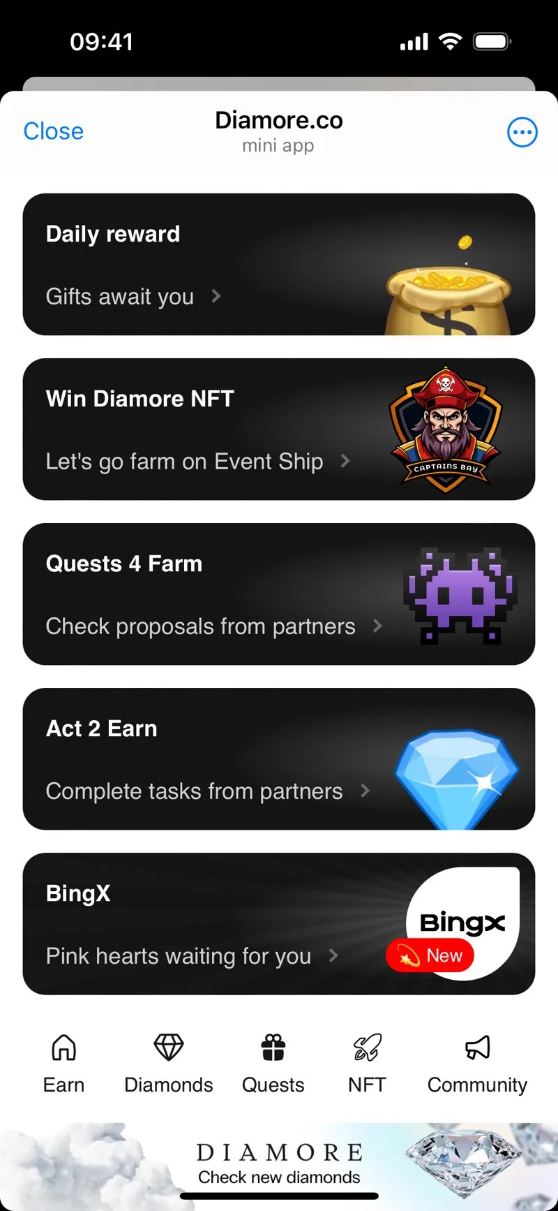 Diamore — screenshot 2