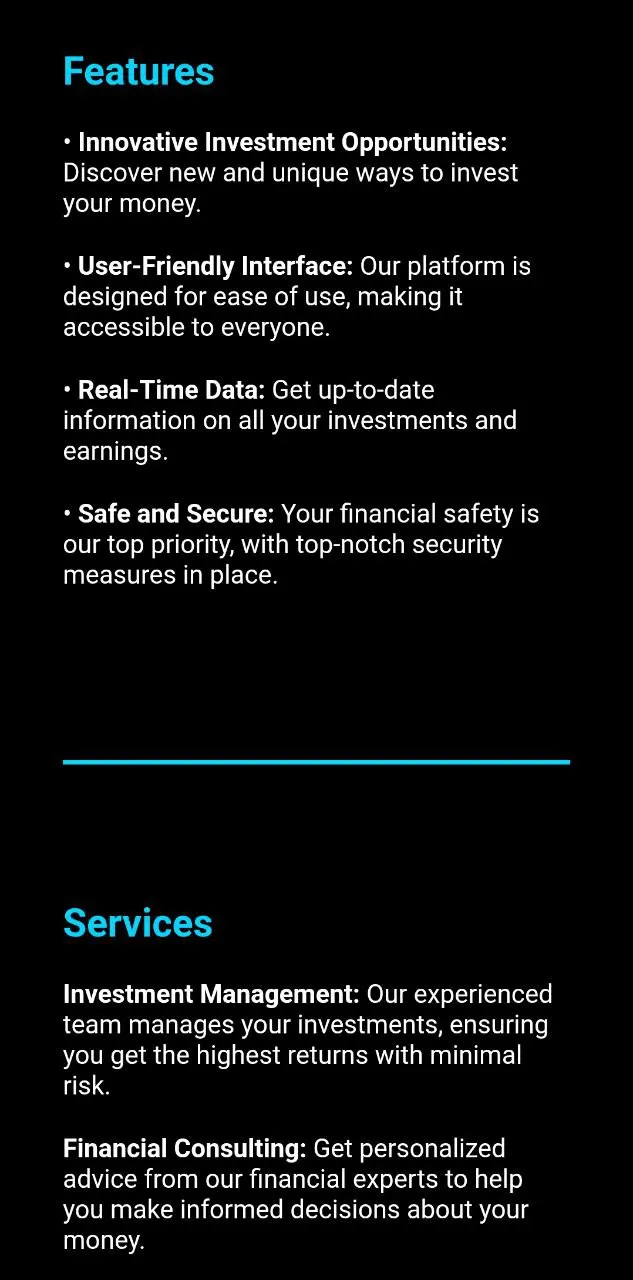EARNY Project — screenshot 2