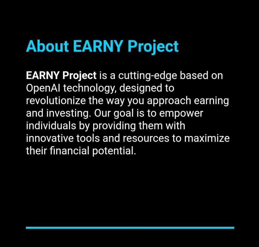 EARNY Project — screenshot 3