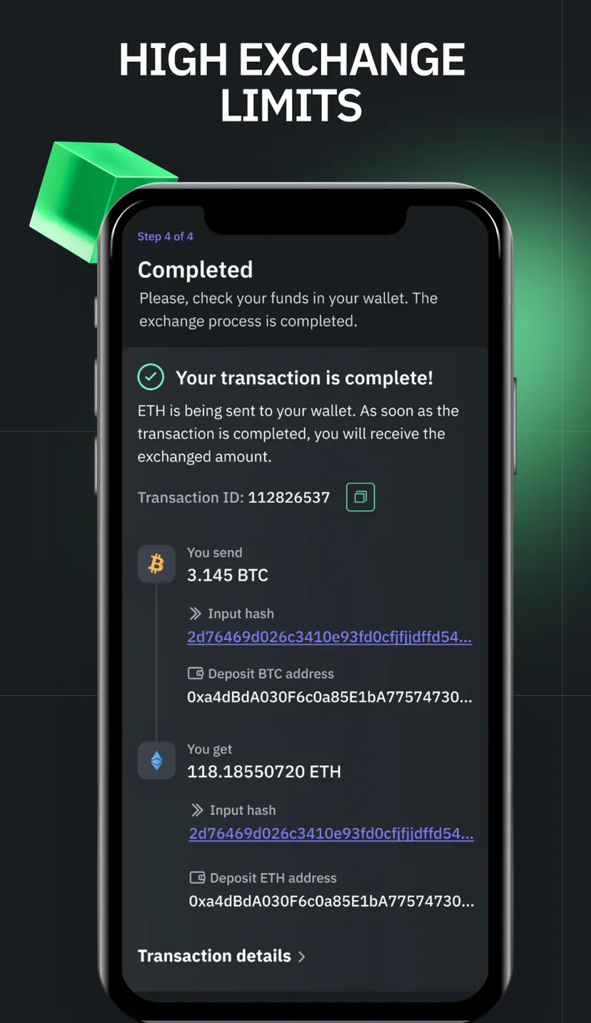 Exolix Exchange — screenshot 5