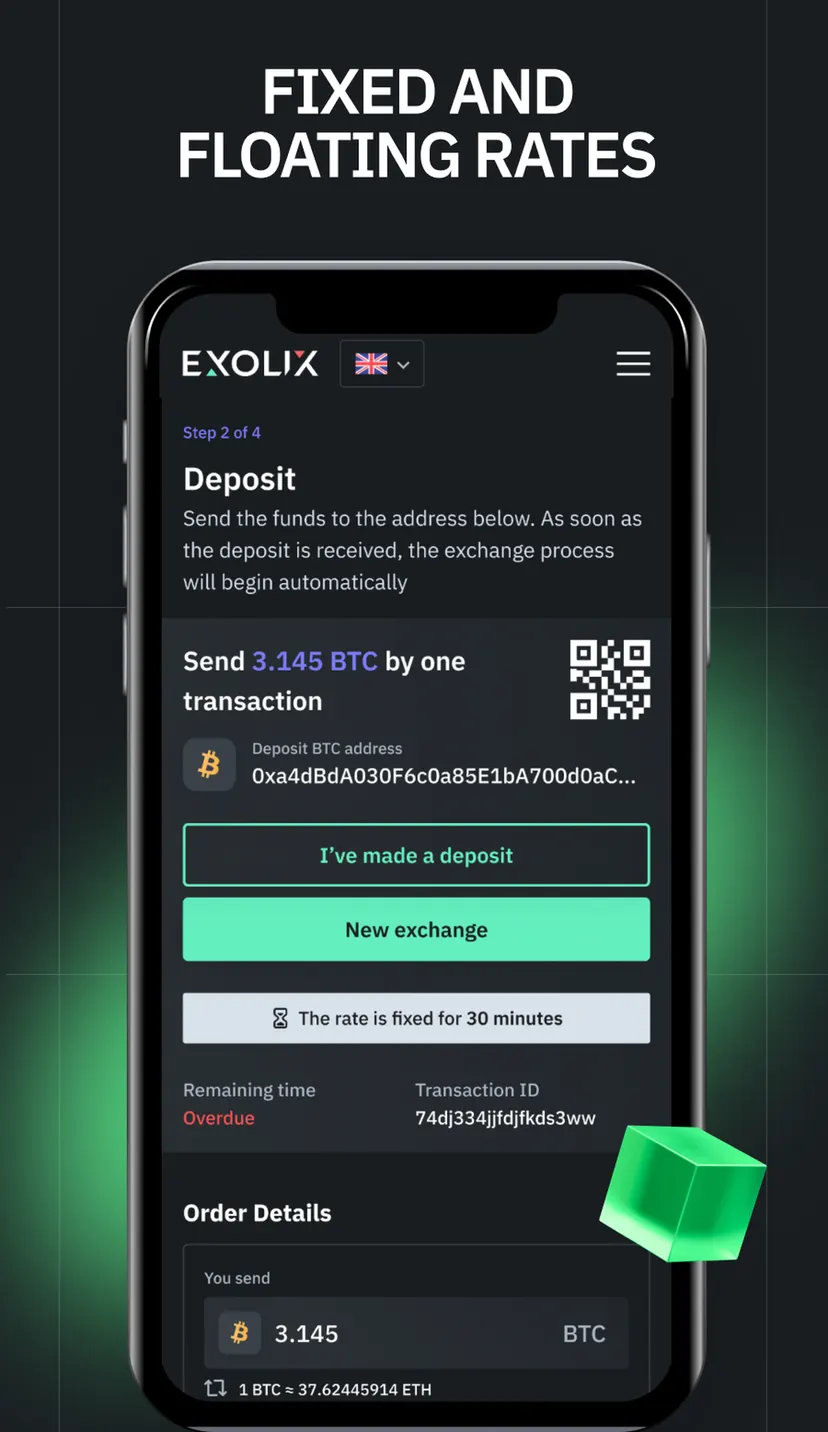 Exolix Exchange — screenshot 4