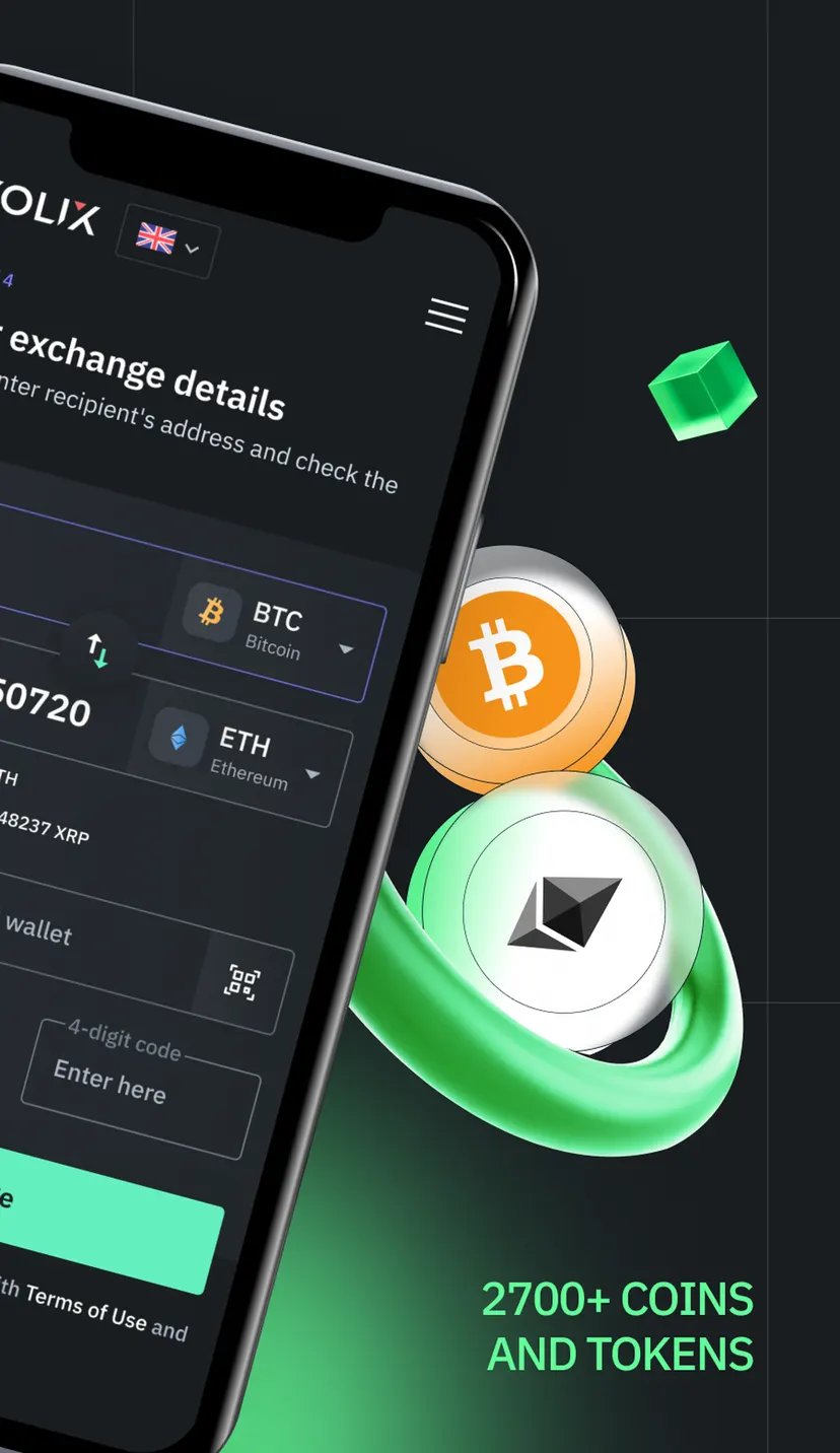 Exolix Exchange — screenshot 2