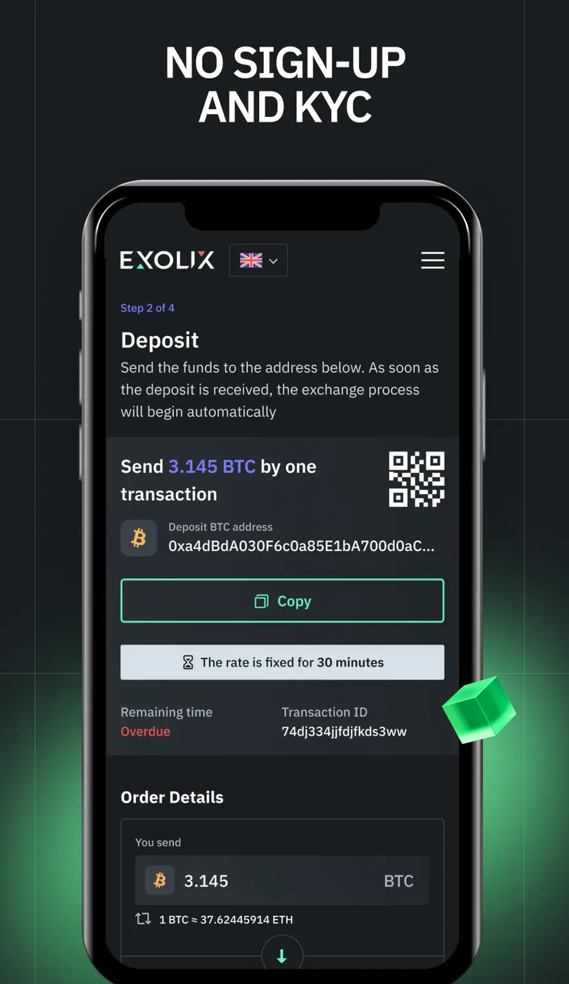 Exolix Exchange — screenshot 3