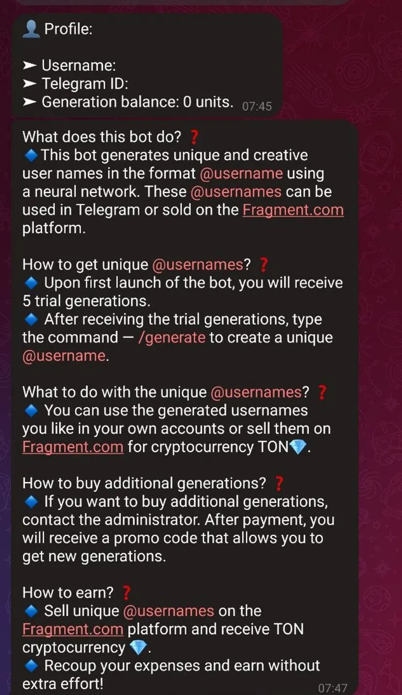 Fragment Neuro Bot — screenshot 3