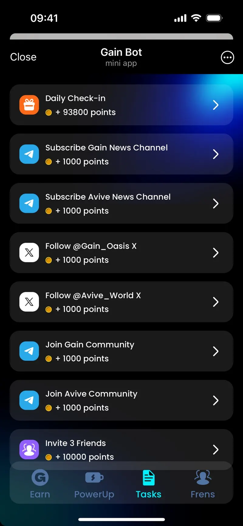 Gain Bot — screenshot 3