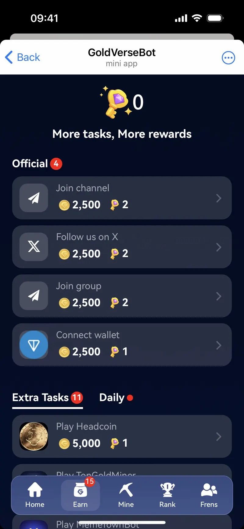 GoldVerseBot — screenshot 4