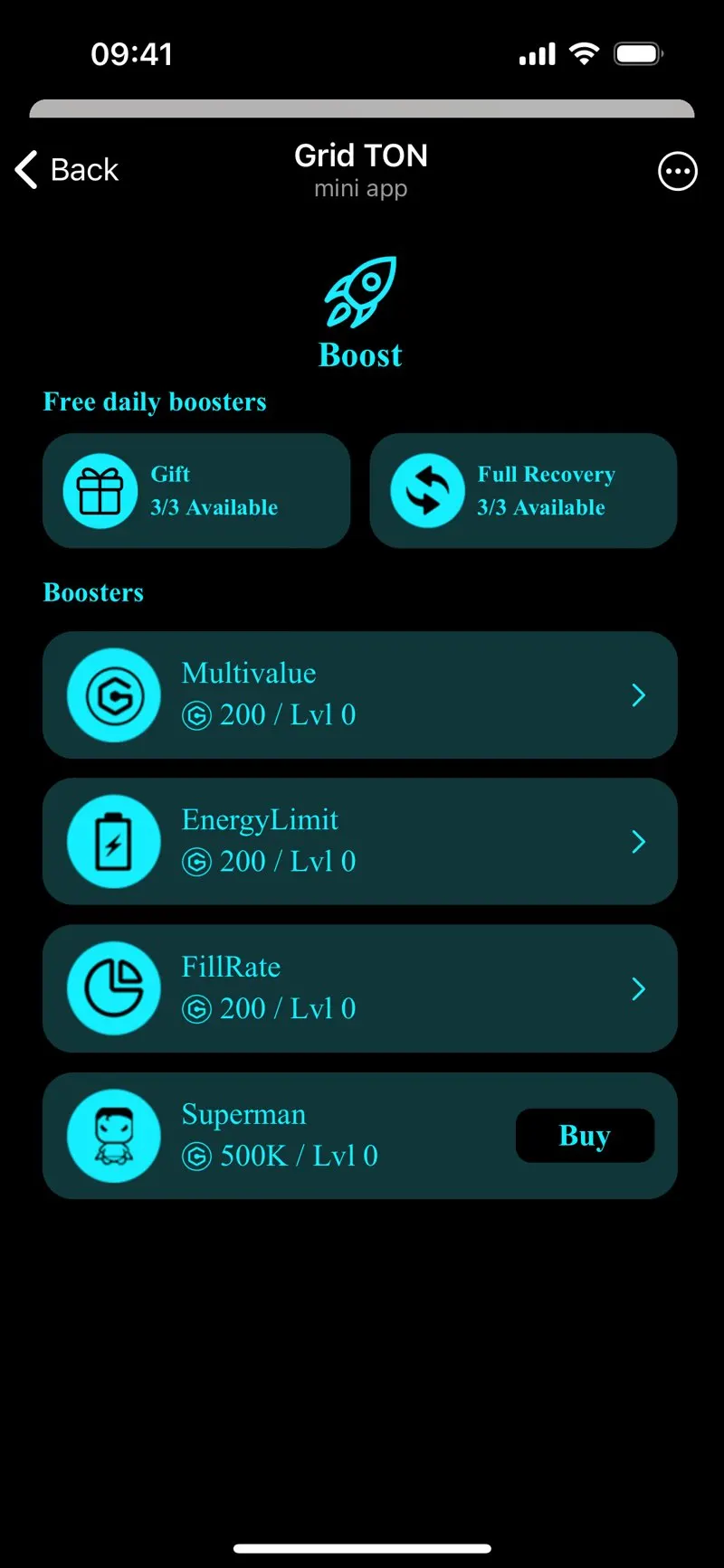 Grid TON — screenshot 3