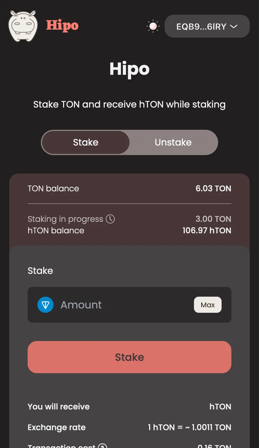 Hipo Staking — screenshot 3