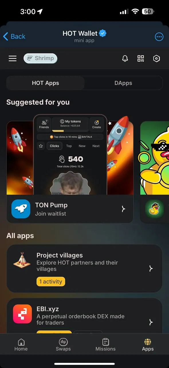 HOT Wallet — screenshot 4