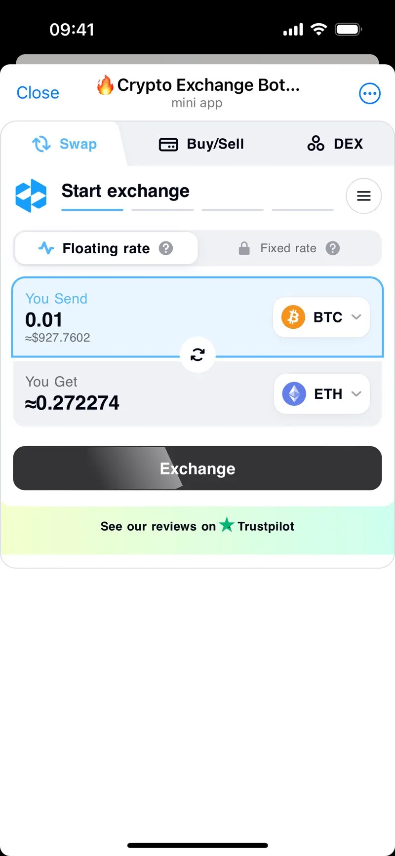 LetsExchange.io — screenshot 6