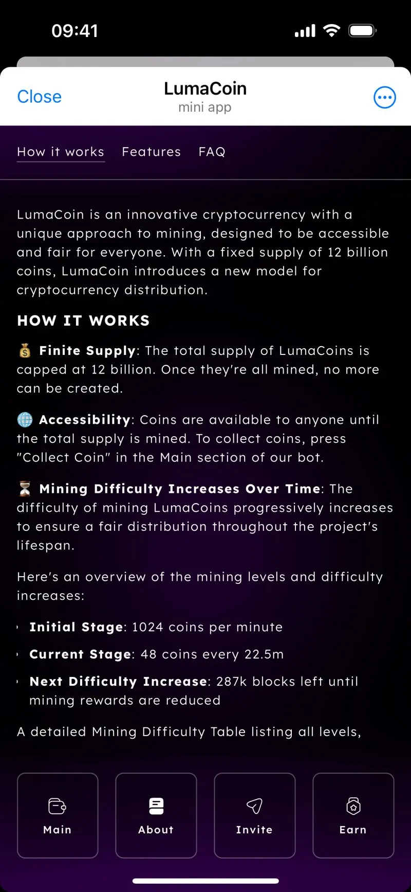LumaCoin — screenshot 2