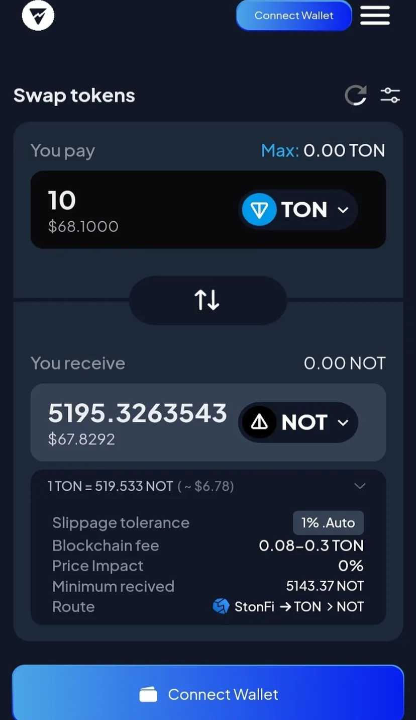 MyTonSwap — screenshot 5
