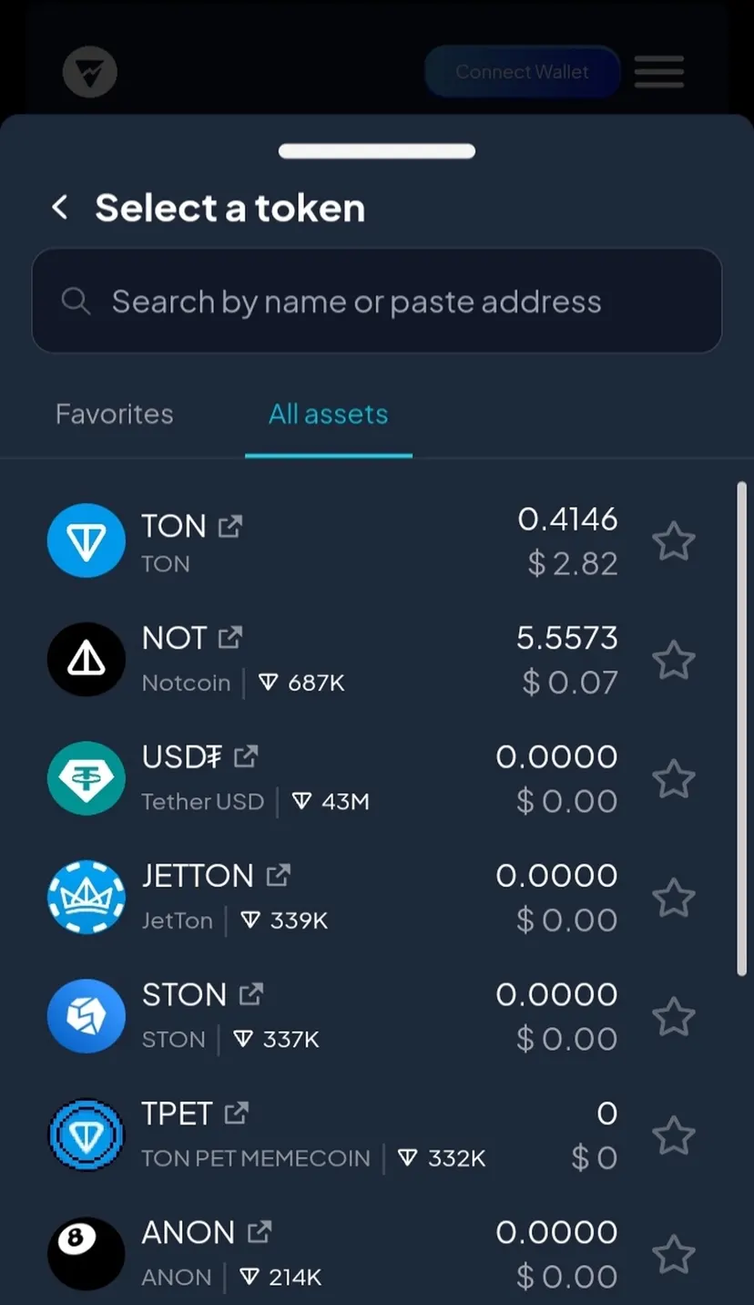 MyTonSwap — screenshot 4