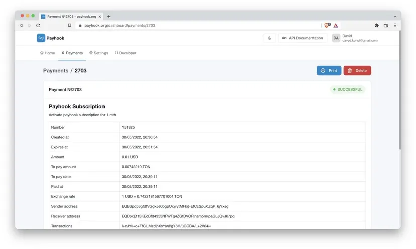 Payhook — screenshot 3